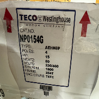 Unused Teco Westinghouse NP0154G Motor image 0